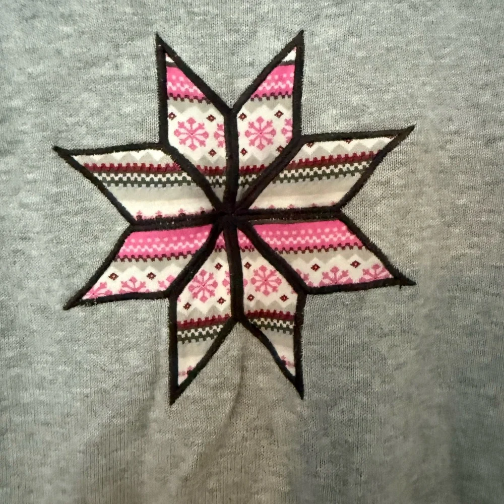 Gymboree girls Heather Gray sweater dress with snowflake